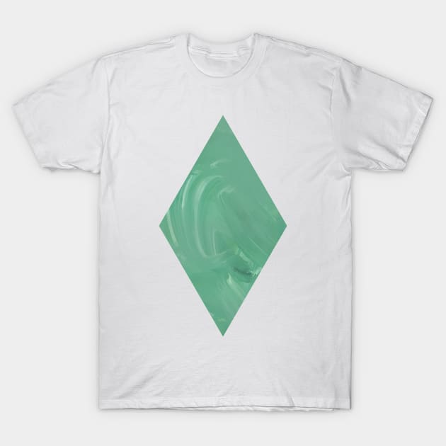 Minimalistic - Diamond light green T-Shirt by Dabejo